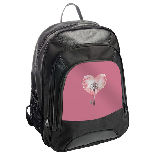 Heart Key Backpack, Romantic Backpack, Stylish Backpack, Unique Backpack, School Backpack, Travel Backpack, Gift Idea Backpack - Tawshia