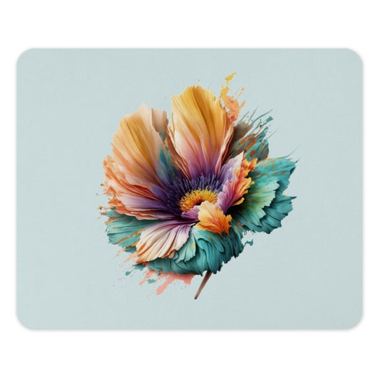 Floral Mouse Pad, Watercolor Flower Art, Colorful Desk Decor, Office Accessories, Computer Mat, Modern Mousepad, Unique Gift Idea - Tawshia