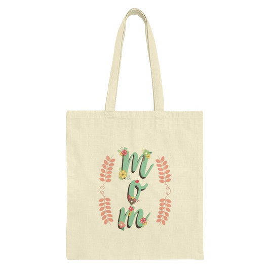 Floral Mom Tote Bag, Cute Mothers Day Gift, Everyday Shopping Bag, Stylish Grocery Bag, Unique Mom Present, Reusable Tote, Mom Birthday - Tawshia