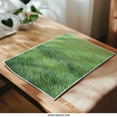 Lush Green Field Photographic Prints, Abstract Landscape Art, Nature Photography Wall Decor, Modern Fine Art Print, Home Office Artwork - Tawshia