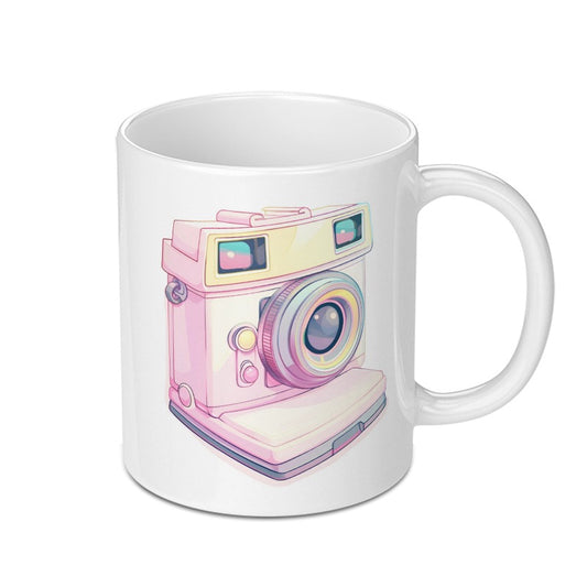 Retro Camera Mug, Pastel Aesthetic Mug, Vintage Camera, Photo Gift, Photography Lover Gift, Camera Lover Mug, Artsy Mug - Tawshia