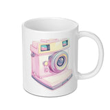 Retro Camera Mug, Pastel Aesthetic Mug, Vintage Camera, Photo Gift, Photography Lover Gift, Camera Lover Mug, Artsy Mug - Tawshia