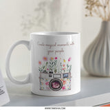 Floral Camera Mug, Magical Moments Mug, Photography Lover Gift, Unique Coffee Mug, Tea Cup, Gift for Her, Cute Mug, Artsy Mug - Tawshia