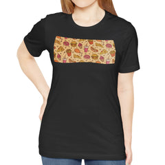 Food and Drink Patterned Black T-shirt product type