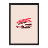 JDM Car Wall Art, Toyota MR2 Print, Car Poster, Automotive Art, Japanese Car, Stance Car Art, Tuner Car, Classic JDM, Car Enthusiast Gift - Tawshia