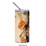 Checkerboard Tumbler, Polka Dots Tumbler, Floral Tumbler, Patterned Tumbler, Unique Gift, Stylish Tumbler, Travel Mug, Coffee Tumbler - Tawshia