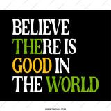 Believe There Is Good Mouse Pad, Inspirational Quote Desk Decor, Motivational Office Gift, Positivity Mousepad, Work From Home, Black - Tawshia