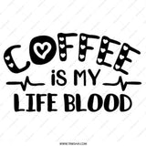Coffee is My Life Blood Pinback Button, Coffee Lover Button, Funny Coffee Pin, Caffeine Button, Sarcastic Coffee Button, Gift for Coffee - Tawshia