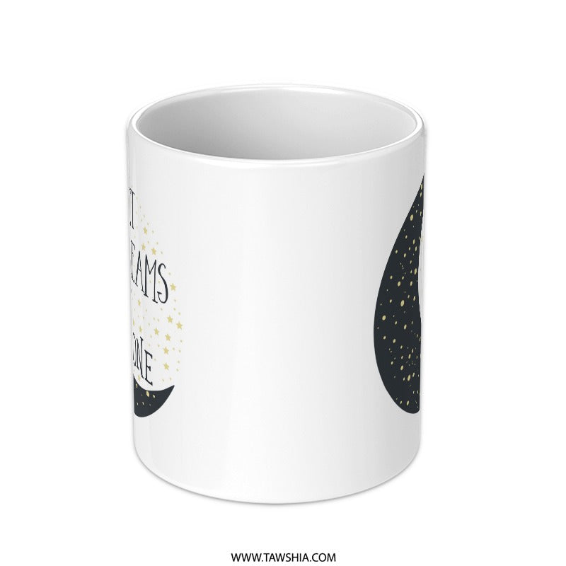 Sweet Dreams Little One Mug, Moon Stars Mug, Nursery Decor Mug, Baby Shower Gift Mug, New Parent Gift Mug, Celestial Mug - Tawshia
