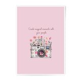 Camera Photographic Prints, Floral Camera Print, Wall Art Decor, Magical Moments Prints, Camera Illustration, Home Decor Gift, Art Prints - Tawshia