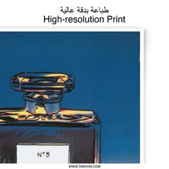 Chanel N 5 Photographic Print, Pop Art Decor, Luxury Fragrance, Wall Art, Home Decor, Fashion Print, Iconic Perfume, Gift Idea - Tawshia