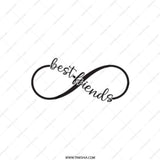 Best Friends Pocket Mirror, Infinity Friendship Gift, Compact Makeup Mirror, Personalized Friend Present, BFF Mirror, Travel Mirror - Tawshia