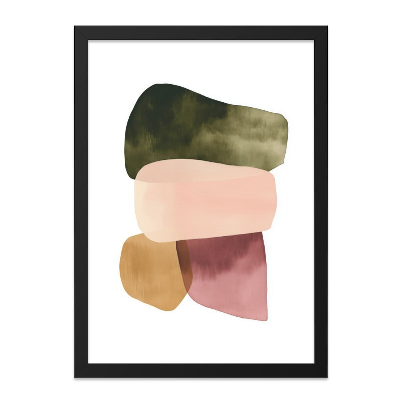 Abstract Shapes Wall Art, Earth Tone Print, Minimalist Art Print, Modern Home Decor, Contemporary Wall Decor, Gallery Wall Art - Tawshia