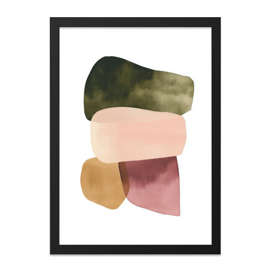 Abstract Shapes Wall Art, Earth Tone Print, Minimalist Art Print, Modern Home Decor, Contemporary Wall Decor, Gallery Wall Art - Tawshia