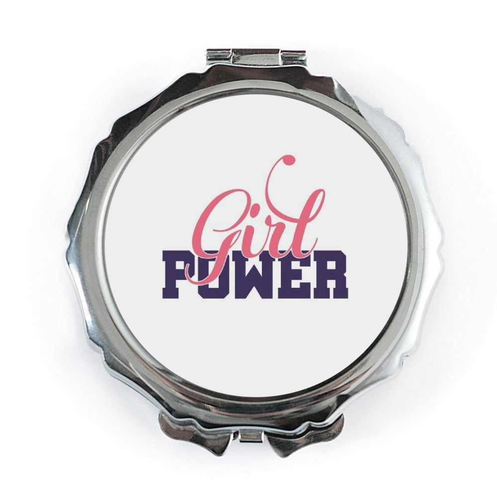 Girl Power Pocket Mirror, Empowerment Gift, Feminist Mirror, Unique Gift Idea, Inspirational Pocket Mirror, On the Go Mirror - Tawshia