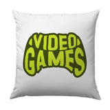 Video Games Pillow, Gaming Decor, Gamer Gift, Cool Pillows, Fun Accent Pillow, Home Decor Pillows - Tawshia