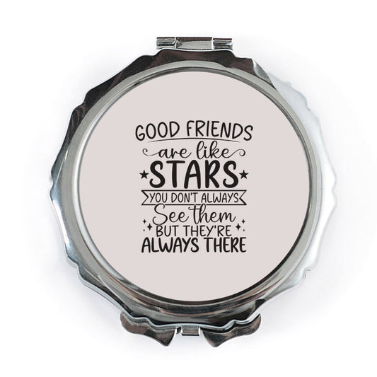 Good Friends Pocket Mirror, Like Stars Gift, Always There Mirror, Best Friend Present, Friendship Pocket Mirror, Compact Mirror - Tawshia