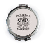 Good Friends Pocket Mirror, Like Stars Gift, Always There Mirror, Best Friend Present, Friendship Pocket Mirror, Compact Mirror - Tawshia