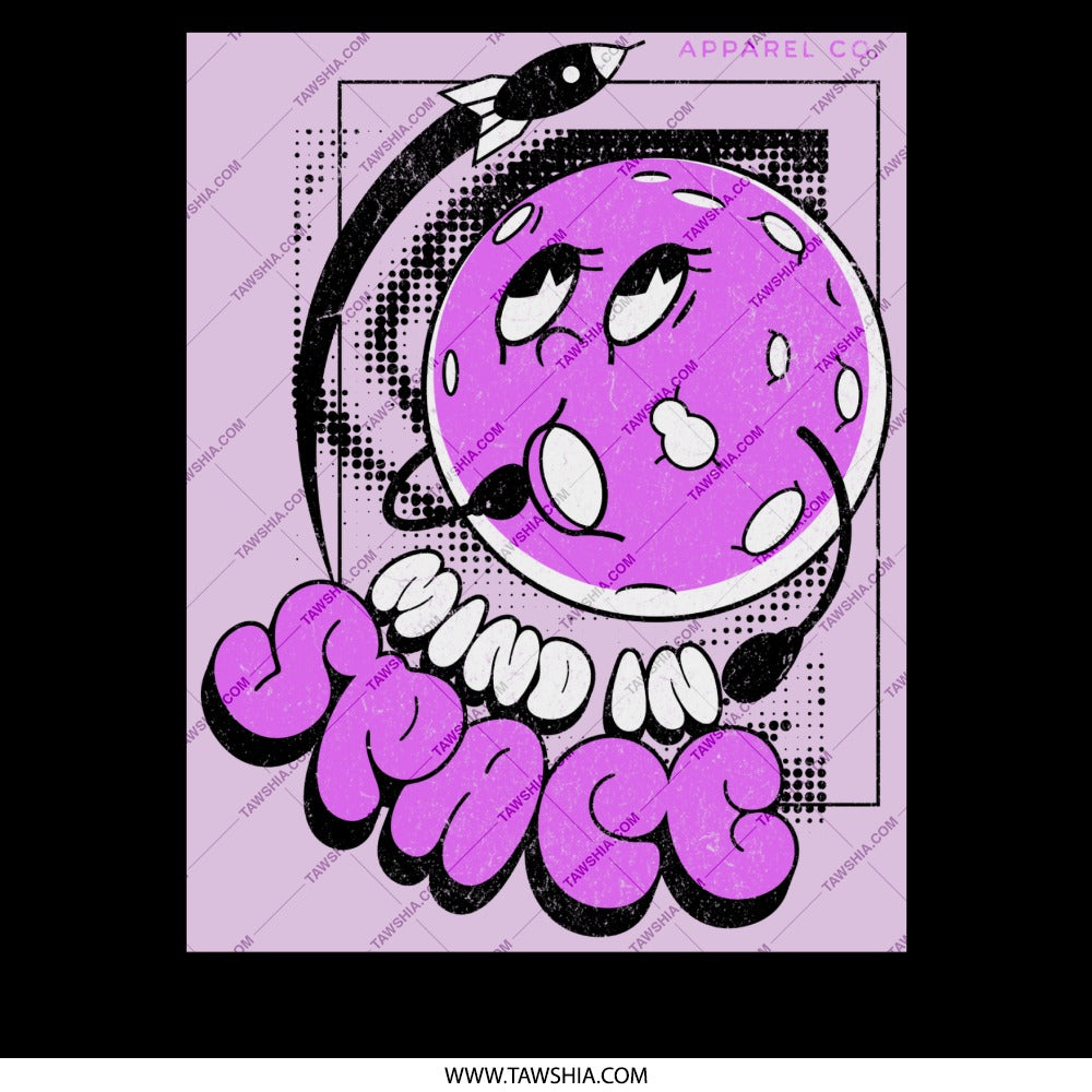 Mind In Space Cartoon Graphic T-shirt product