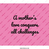 Mothers Love Backpack, Inspirational Quote Backpack, Pink Backpack, Gift for Mom, Mothers Day Gift Backpack, Quote Backpack - Tawshia