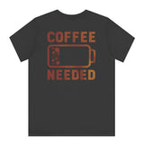 Coffee Needed Low Battery Graphic Tee product