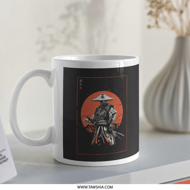 Samurai Warrior Design Ceramic Mug product