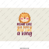 Roar Like a Lion Tumbler, Rise Like a King, Inspirational Lion, Positive Vibes, Cute Animal Tumbler, Gift for Her, Unique Gift - Tawshia
