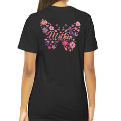 Mother Butterfly Floral Design T-shirt product