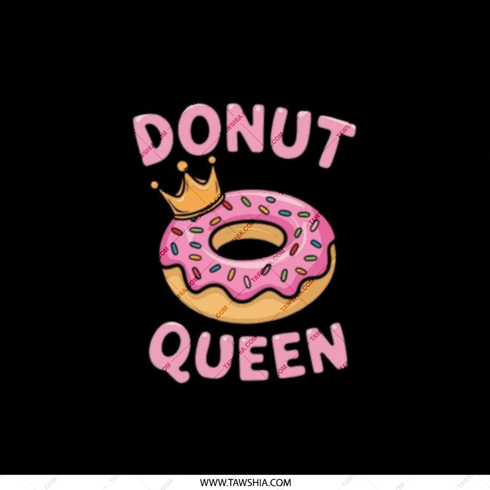 Donut Queen Pocket Mirror, Cute Foodie Accessory, Sweet Treat Gift Idea, Fun Compact Mirror, Girl Power Mirror, Novelty Donut Theme - Tawshia