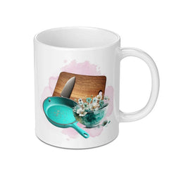 Kitchen Art Mug, Cooking Lover Gift, Culinary Design Mug, Chef Gift Idea, Unique Kitchenware Mug - Tawshia