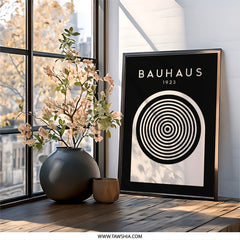 Bauhaus Wall Art, 1923 Art Print, Geometric Art Poster, Modern Wall Decor, Abstract Circle Art, Home Decor, Minimalist Art - Tawshia