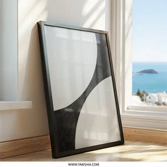 Abstract Wall Art, Modern Art Print, Black and White Art, Minimalist Decor, Contemporary Home Decor - Tawshia