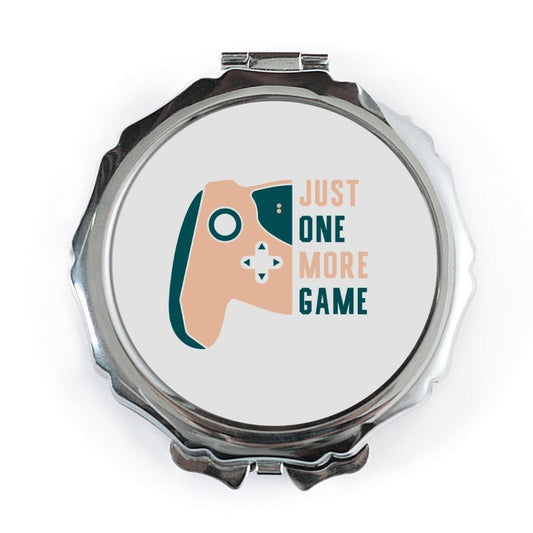 Just One More Game Pocket Mirror, Gamer Gift Idea, Video Game Lover Present, Gaming Addict, Makeup Mirror, Compact Mirror - Tawshia