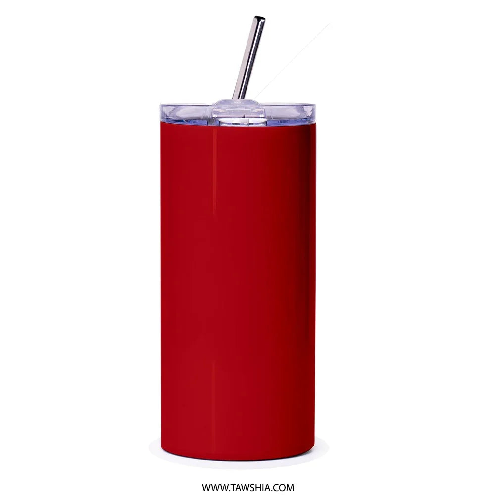 Stylish Tall Red Tumbler With Straw Drinkware Product