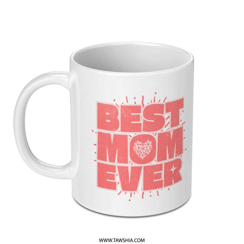 Best Mom Ever Heart Design Coffee Mug product