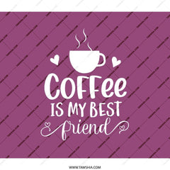 Coffee is My Best Friend Backpack, Gift for Coffee Lovers, Cute Backpacks, Coffee Cup Design - Tawshia