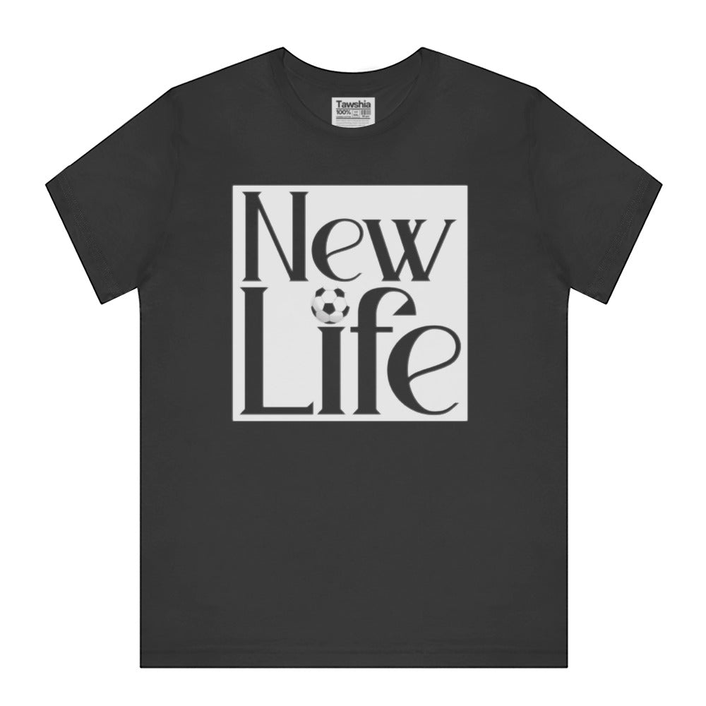 New Life Soccer Design Casual Short Sleeve Shirt product