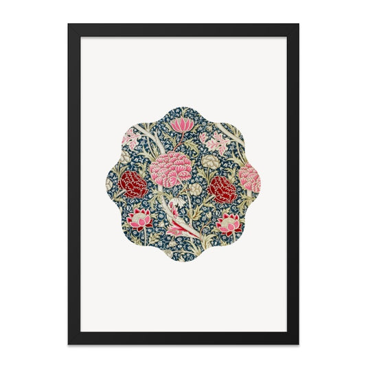 Floral Wall Art, William Morris Inspired Print, Vintage Flower Decor, Botanical Art Print, Home Decor - Tawshia