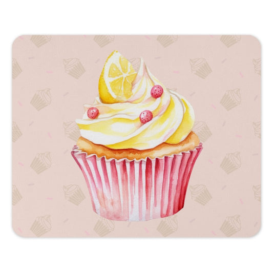 Lemon Cupcake Mouse Pad, Watercolor Mousepad, Cute Desk Accessories, Office Decor, Gaming Mouse Pad, Computer Mat, Gift Idea - Tawshia