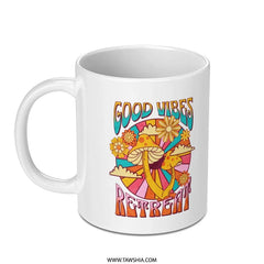 Good Vibes Retreat Colorful Coffee Mug product type