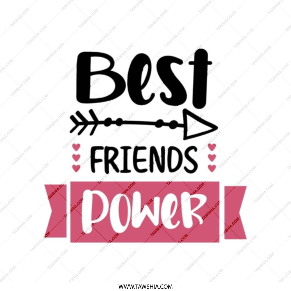 Best Friends Power Tote Bag, Friendship Gift, Cute Bestie Present, Gift for Girl, Tote Bag for Women, Empowering Gift, Best Friends Design - Tawshia