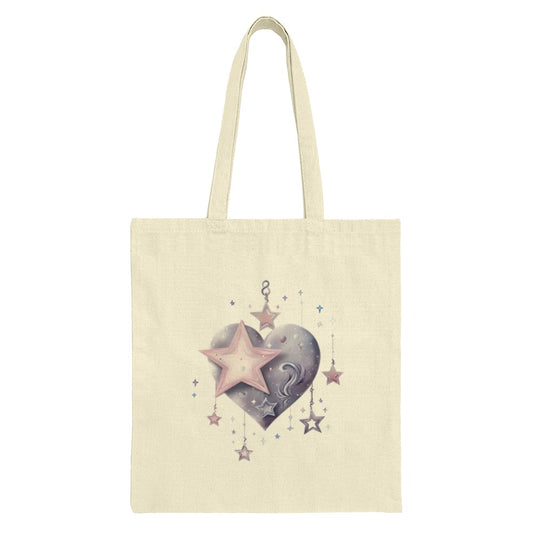 Celestial Heart Tote Bag, Starry Tote Bag, Aesthetic Tote Bag, Space Tote Bag, Trendy Tote Bag, Gift For Her, Unique Tote Bag, Shoulder Bag - Tawshia