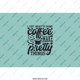 Coffee Lover Tumbler, Aesthetic Tumbler, Cute Tumbler, Pretty Things Tumbler, Gift for Her, Coffee Gift, Coffee Tumbler, I Love Coffee - Tawshia