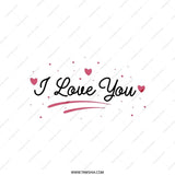 I Love You Pillow, Romantic Pillow, Anniversary Gift, Valentine's Day Decor, Home Decor, Love Quote Pillow - Tawshia
