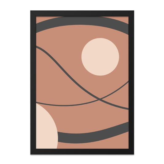Abstract Shapes Wall Art, Modern Art Print, Circle and Line Art, Minimalist Wall Decor, Geometric Artwork, Home Decor - Tawshia