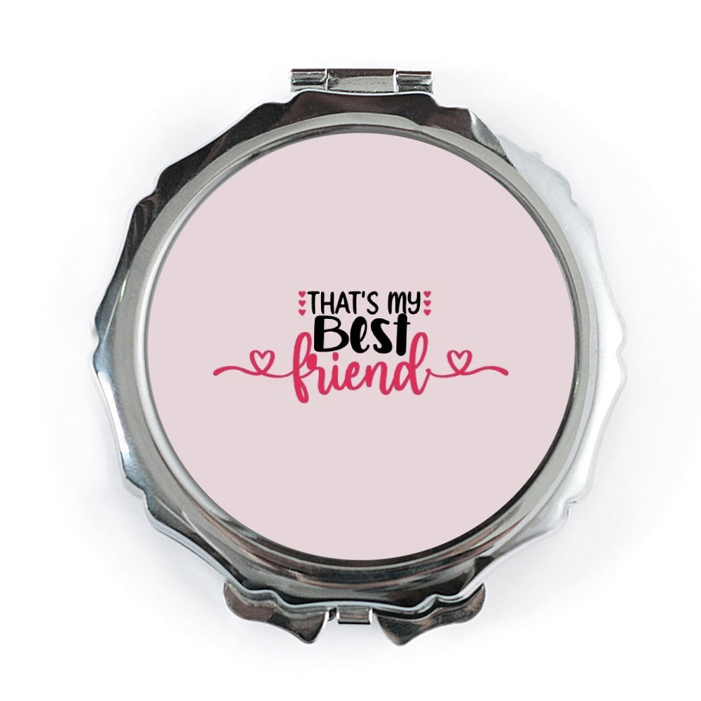 Best Friend Pocket Mirror, Thats My Best Friend Compact Mirror, Gift for Best Friend, Pocket Mirror for Friends, Friendship Mirror - Tawshia