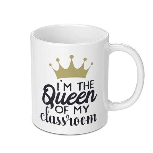 Queen of Classroom Mug, Teacher Gift, Education, School, Professor, Tutor Present, Inspirational, Unique Coffee Mug, Educator Mug - Tawshia