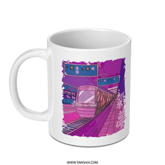 Colorful Retro Train Design Mug product