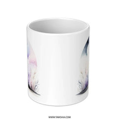 Celestial Watercolor Mug, Moon and Stars Coffee Cup, Dreamy Night Sky, Unique Gift Idea, Whimsical Drinkware - Tawshia