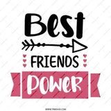 Best Friends Power Pinback Button, Friend Gift, Friendship Pin, Besties Forever Button, Friends Forever Pin, Friends Team Pinback Button - Tawshia